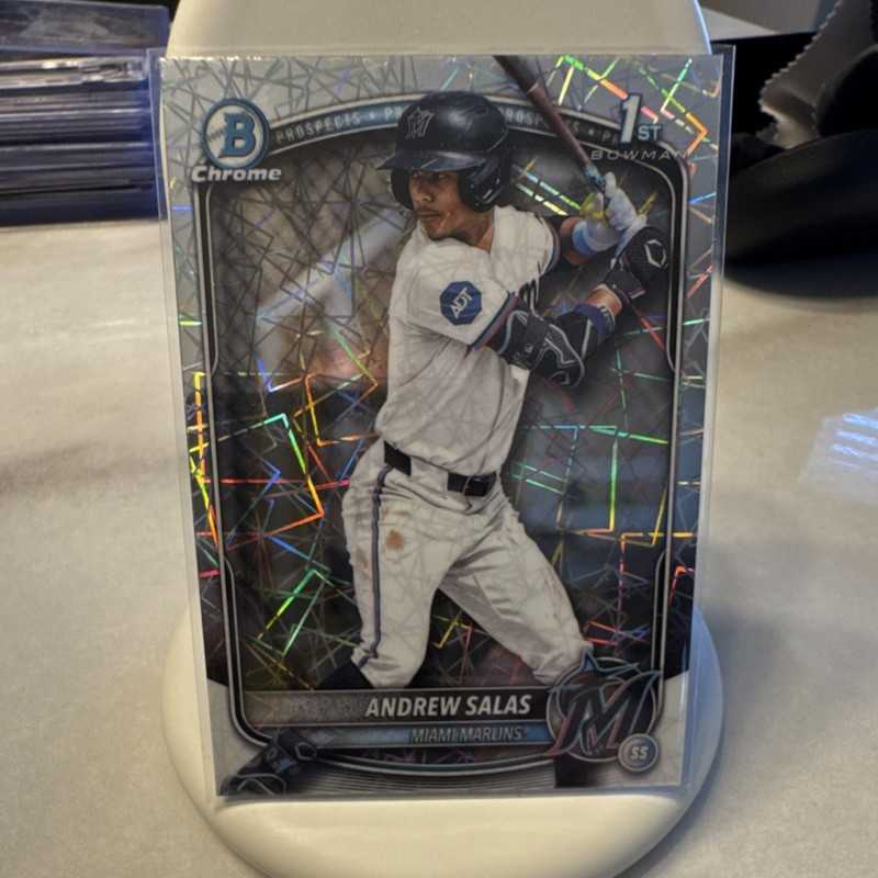 Bowman Chrome 2025 Andrew Salas 1st Bowman Prospects #BCP-156 Miami Marlins