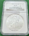 2003 $1 American Silver Eagle NGC MS69 Brown Label