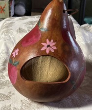 Handpainted Gourd Bird Feeder