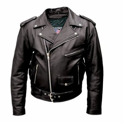 ALLSTATE LEATHER VINTAGE STYLE MOTORCYCLE JACKET EXCELLENT CONDITION