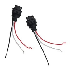 2 PCS Car 3157 Socket Wire Harness, T25 Bulb Socket Male Adapter, Pre-Wired