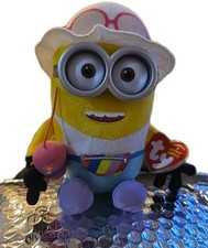 Ty Beanie Baby 8" Minion Jerry  Tourist from Despicable Me 3 With Tag