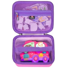 EVA Hard Carrying Case with LeapFrog Fridge Phonics Magnetic Letter Set (Pink)