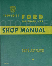 1949 1950 1951 Ford Car Shop Manual on PAPER Repair Service Workshop Book