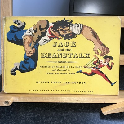 JACK AND THE BEANSTALK by WALTER DE LA MARE illus by W STOBBS 1st 1951