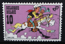 BELGIUM 1990 Lucky Luke: Comic Strip Character 10f. Set of 1. Fine USED. SG3040.