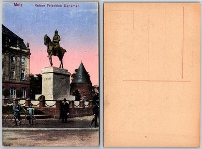 Kaiser Friedrich Denkmal Metz France Monument Postcard