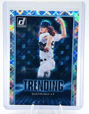 Dustin May 2021 Panini Donruss Trending Insert #TR10 Los Angeles Dodgers