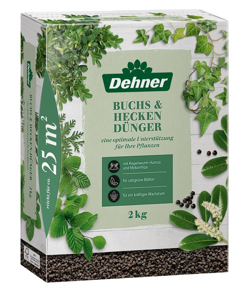 Buchs- / HeckendüNger Npk-DüNger Mit SpurennäHrstoffen 2 Kg FüR Ca 25 Qm, Dehner-image