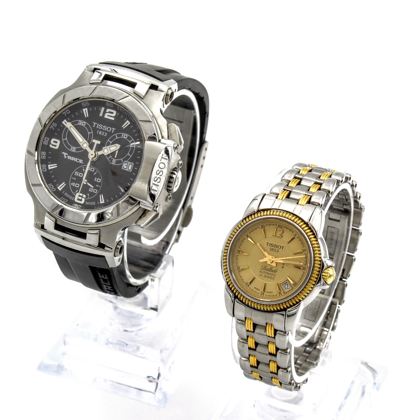 Automatic 23J 2 Chronograph Tissot Ladies T-Race #WB3744-4 Lot Watch of Ballade - vintagewatches.pk