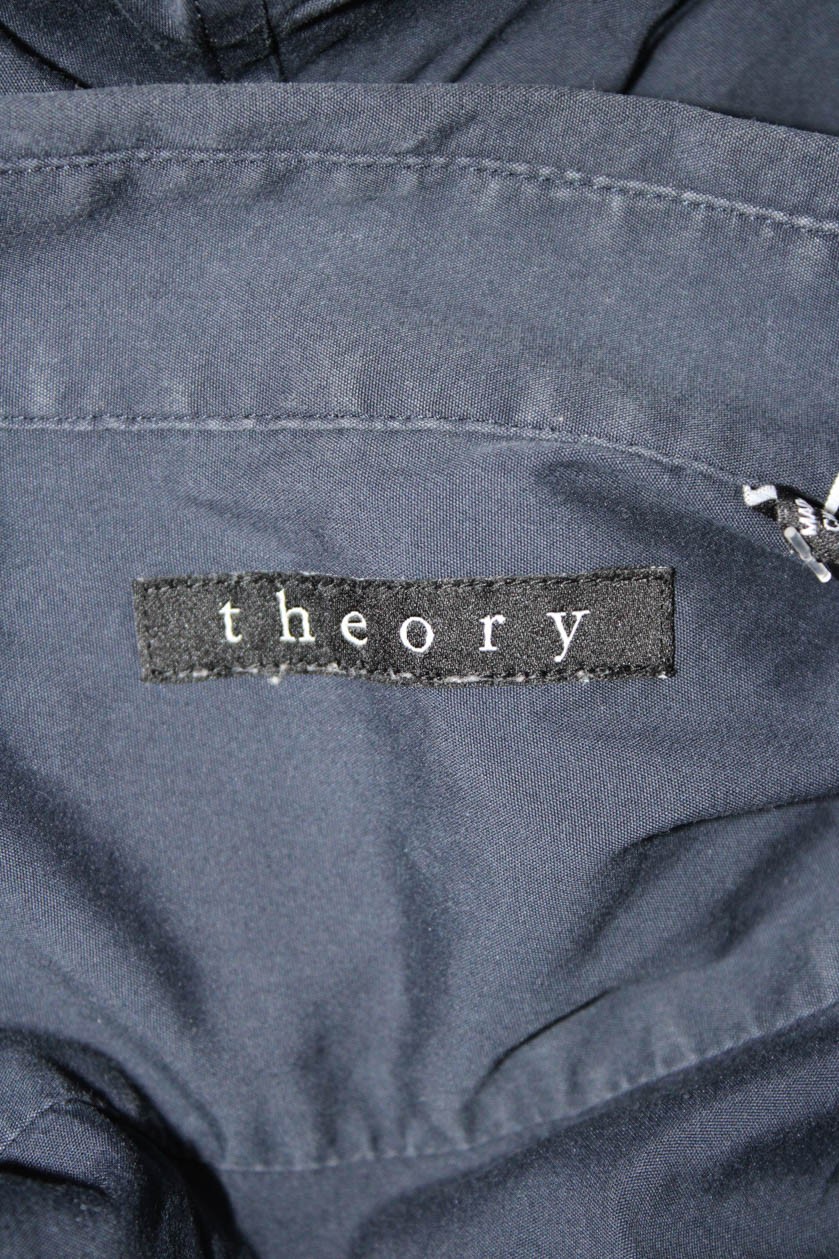 Theory Womens Basic Button-Up Collared Long Sleev… - image 4