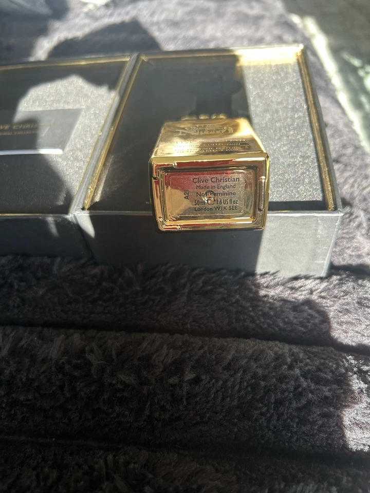 Clive Christian Nº Botella de oro de 1 pulgada nueva en caja para mujer 1,6 OZ Foto 4 de 4