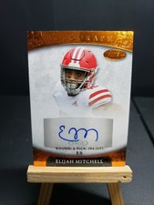 Elijah Mitchell Auto 2021 Sage Football Bronze Foil Autograph SSP RC