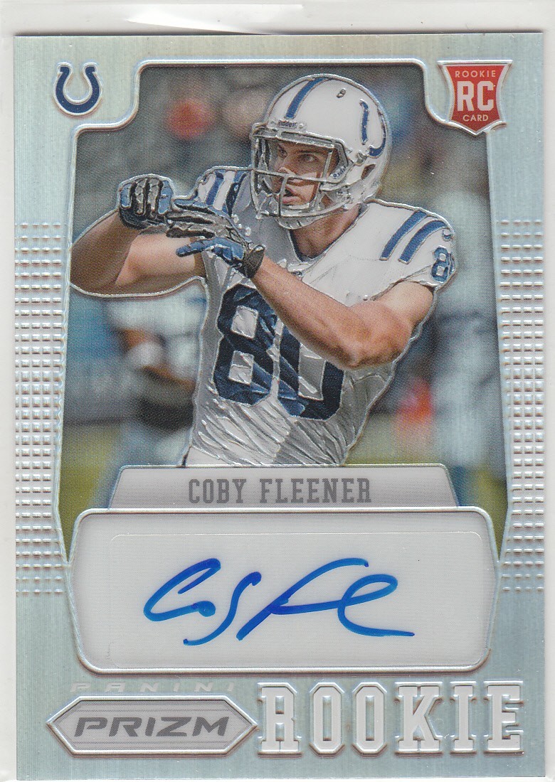 Coby Fleener Panini Prizm #209 Autograph