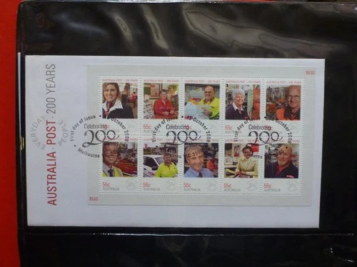 AUSTRALIA 2009 200yrs of Australia Post Min sheet First Day Cover