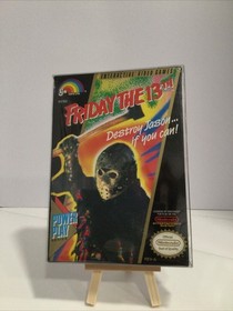 Friday the 13th Nintendo NES Horror Game Complete W/ Manual Styrofoam VGC