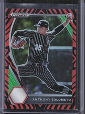 2021 Panini Prizm Draft Picks #PDP37 Anthony Solometo Tiger Stripes Prizm #/99