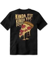 Kinda Fit Kinda Fat Plateroni Pizza Signature Blend T-Shirt, Locally Printed in