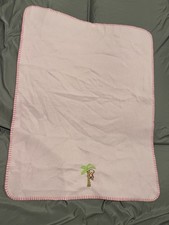 EUC Garanimals Baby Blanket Security Monkey In Palm Tree Pink Girls 30" x 40"