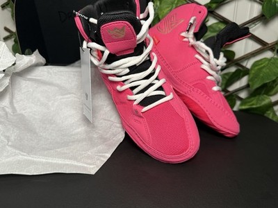 RUDIS JB1 Flamingo Pink/Black/White Youth 4Y Wrestling Shoes