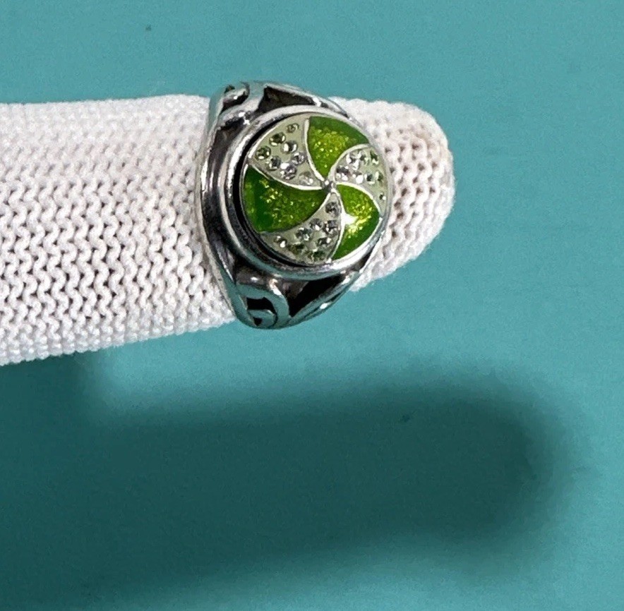 Interchangeable Sterling Silver Ring Size 6.25 Wi… - image 4