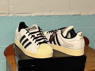 adidas Muhammad Ali Superstar II Men's White Black Gold Leather