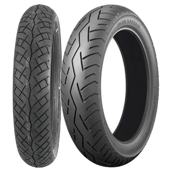 TYRE PAIR BRIDGESTONE 110/70-16 BT45 + 4.00-18 BT45 DOT23