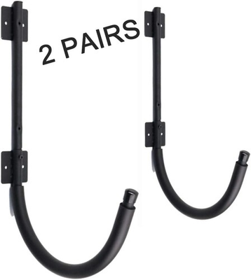 #ad 2 Pairs Kayak Canoe SUP Board J Hook Wall Mount Rack for Dock Garage Holds 250Lb $16.99
