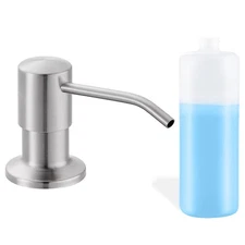 Built in Soap Dispenser for Kitchen Sink, Brushed Nickel Stainless Steel Coun...