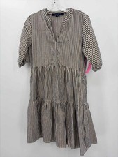 Tommy Hilfiger White Size XS Midi Short Sleeve Dress