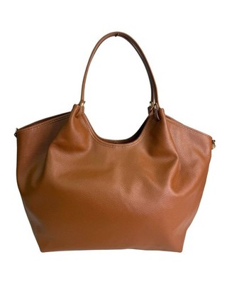 ITALIAN PEBBLED LEATHER X-LARGE OVERSIZED BAG HANDBAG - MADE IN ITALY