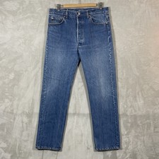 Vintage 80s Levis 501-0115 Jeans Mens 36x32 fit 34x31 Made in USA Button Fly