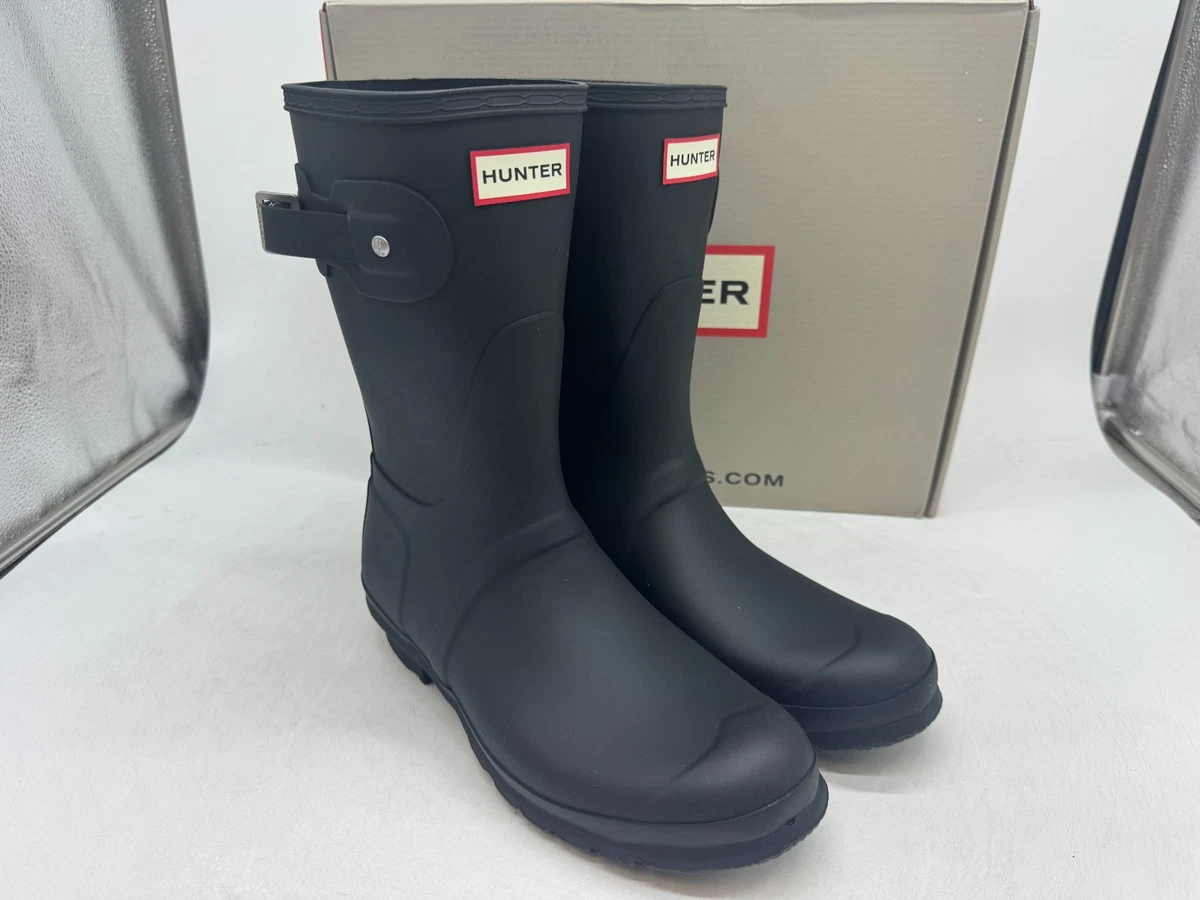 Hunter Original Short Black Boots for Women for sale | eBay