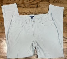 Peter Millar Crown Sport Performance Golf Pants Nylon Beige Men s Sz 35x32
