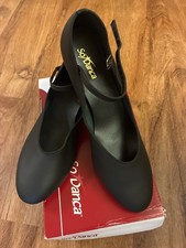 Character Shoes Suede Sole So Danca CH02 Black Adult Size 10 W