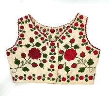 Antique/Vintage Hand-Embroidered Hungarian Folk Bodice Waistcoat Vest