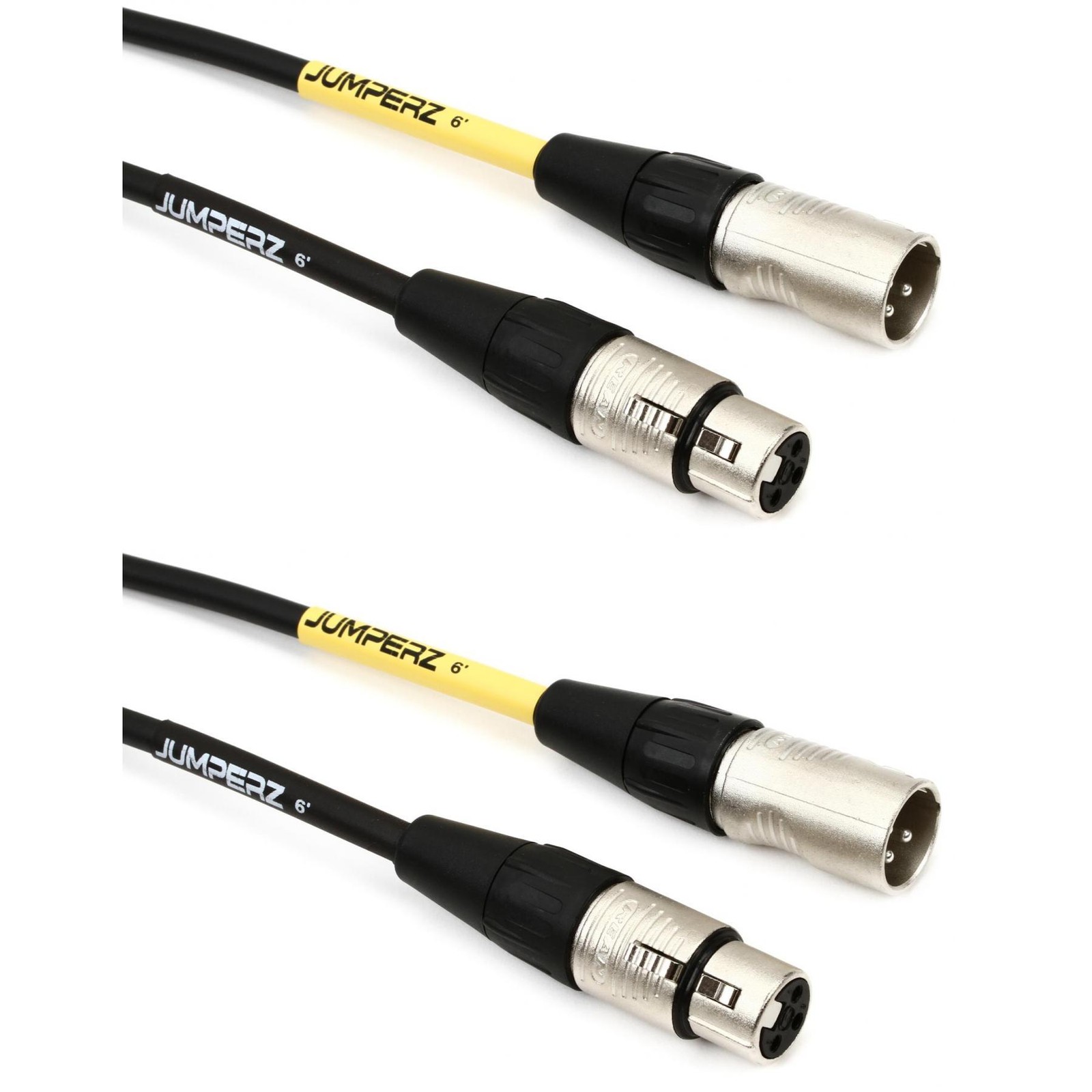 Микрофонный кабель JUMPERZ JBM Blue Line длиной 6 футов 2 штуки 9190₽