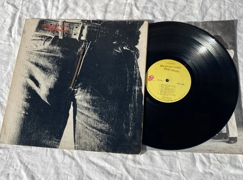 The Rolling Stones – Sticky Fingers 1971 LP Vinyl  ZIPPER Works COC 59100 Warhol