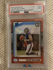 2024 Panini Donruss - Rated Rookie Caleb Williams Optic - Red Wave - PSA 9
