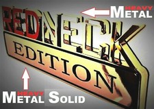 METAL Redneck Edition Emblem HIGHEST QUALITY ON EBAY Mercury Trunk Lid Door Logo