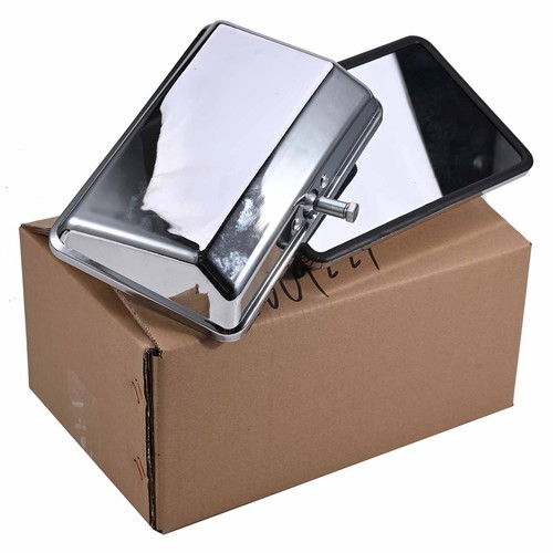 Pair Door Mirror Heads For Toyota Landcruiser 70 75 78 Hilux Ute 4X4 Chrome - Picture 12 of 12
