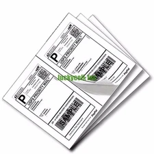 Label 200 Adhesive Paypal Ebay Shipping Labels UPS USPS 2 Per Sheet 8.5 X 5.5