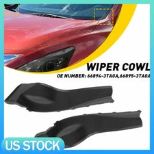 2X Front LE+RH Windshield Wiper Cowl Cover Black For 2013-2015 Nissan Altima