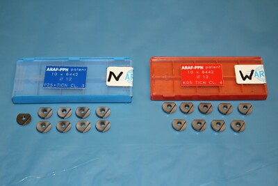 17x ARAF 6442 Wendeplatten Wendeschneidplatten 12 mm Kopierfräser Radiusfräser