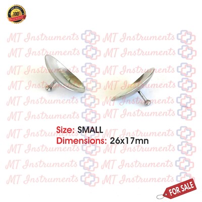 Corneal Shield One Pair, Laser Eye Shield, Corneal Protector Stainless Steel