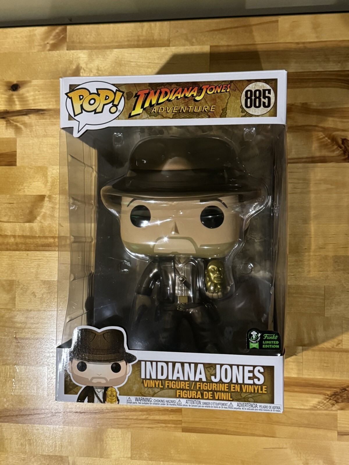 Funko Pop! #885 Indiana Jones Metálico 10 Pulgadas Eccc 2020 Le2000 Exclusivo
