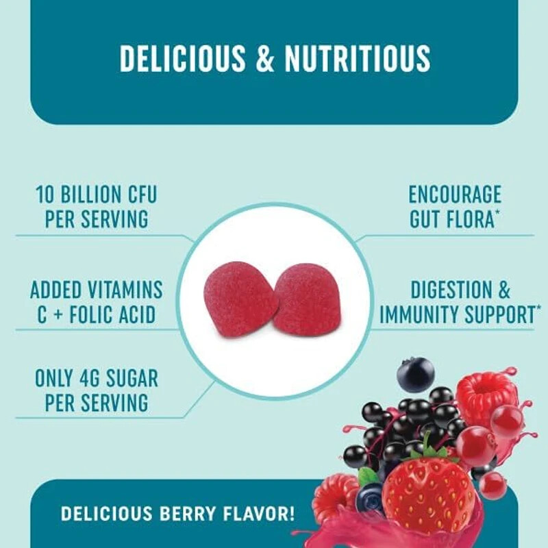 Probiotic gummies with Vitamin C and Folic Acid eBay