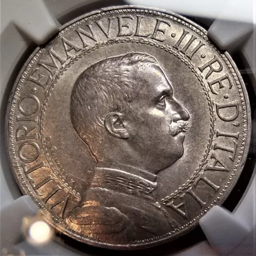 1910-R Italy 2 lire - Vittorio Emmanuel III - NGC AU 58 - 719K minted