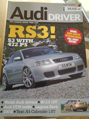 Audi Driver Nov 2004 RS3, 80 2.0 16v, A4 Cabriolet 1.8T eBay UK