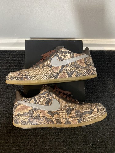 Nike Air Force 1 LW Python Leather 577657 200 Downtown SZ11 Premium Rare Uptown - Picture 2 of 9